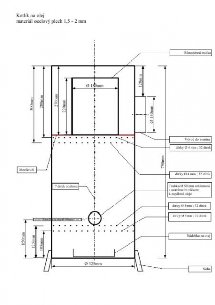 квадратная печь на отработке чертеж in | Blueprints