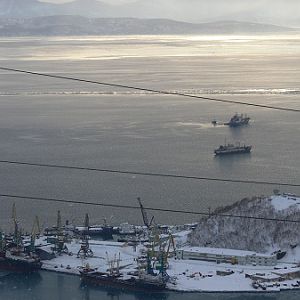 42 img. В районе Петропавловска-Камчатского, спуск на канатке.