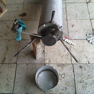 Нижняя часть котла без защитного кожуха и утепления.