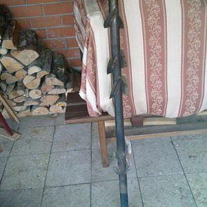 Дожигатель после первих испытаний.