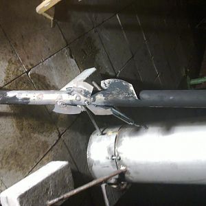 Дожигатель после предварителной настроки.